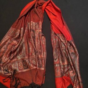 Women’s Glitter Paisley Pattern Scarf